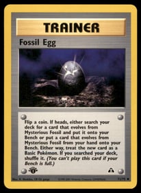Fossil Egg Neo Discovery #72/75 1st. ED. Pokemon Card