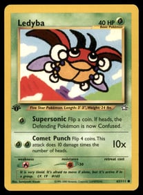 Ledyba Neo Genesis #063/111 1st. ED. Pokemon Card