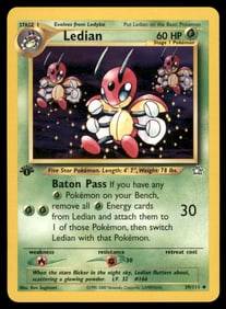 Ledian Neo Genesis #039/111 1st. ED. Pokemon Card