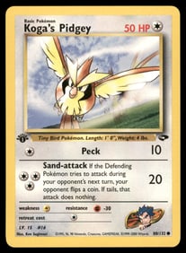 Koga's Pidgey (80) Gym Challenge #080/132 1st. ED. Pokemon Card