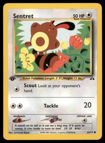 Sentret Neo Discovery #63/75 1st. ED. Pokemon Card