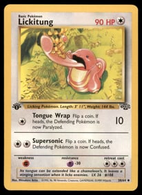 Lickitung Jungle #38/64 1st. ED. Pokemon Card