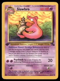 Slowbro Fossil #43/62 1st. ED. Pokemon Card