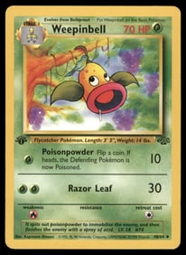 Weepinbell Jungle #48/64 1st. ED. Pokemon Card