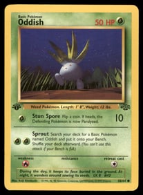 Oddish Jungle #58/64 1st. ED. Pokemon Card