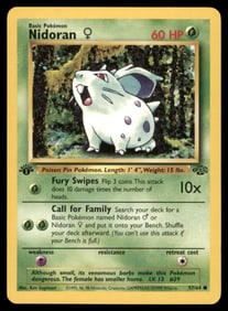 Nidoran F Jungle #57/64 1st. ED. Pokemon Card