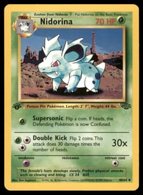 Nidorina Jungle #40/64 1st. ED. Pokemon Card