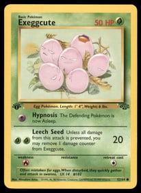 Exeggcute Jungle #52/64 1st. ED. Pokemon Card
