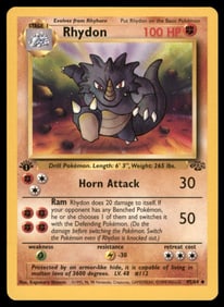 Rhydon Jungle #45/64 1st. ED. Pokemon Card
