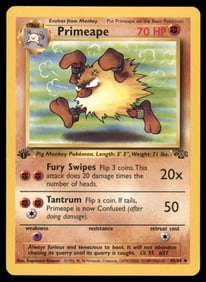 Primeape Jungle #43/64 1st. ED. Pokemon Card