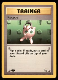 Recycle Fossil #61/62 1st. ED. Pokemon Card