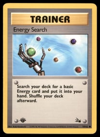 Energy Search Fossil #59/62 1st. ED. Pokemon Card