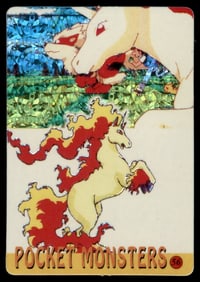 Rapidash Holo Prism Sticker Japanese Pokemon Card Pocket Monsters