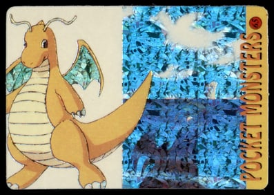 Dragonite Holo Prism Sticker Japanese Pokemon Card Pocket Monsters