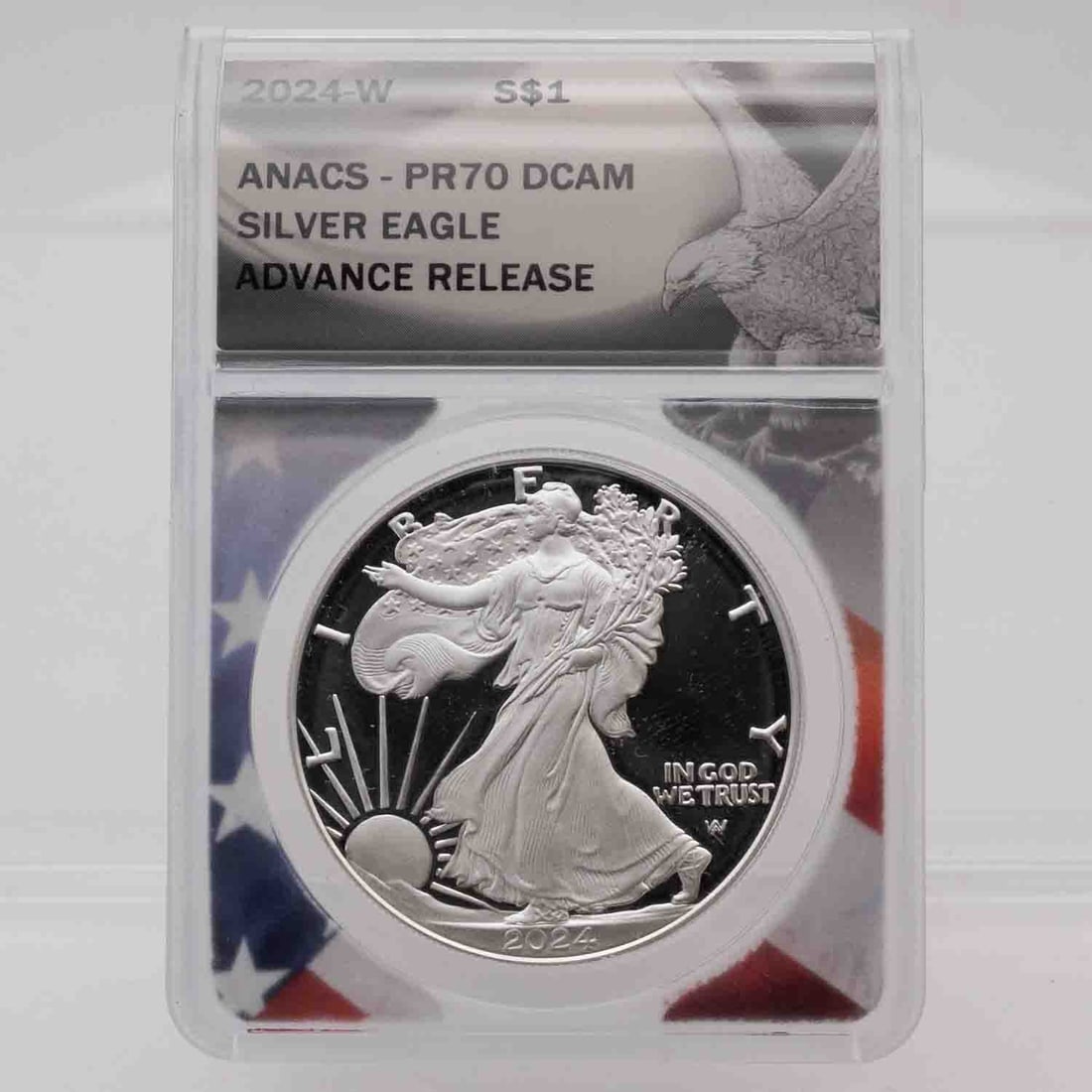2024W American Proof Silver Eagle ANACS PR70 DCAM (1 of 2)