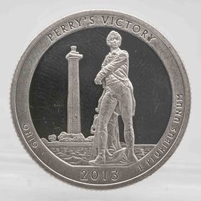 2013 American Proof Silver Quarter ATB Perry's Victory