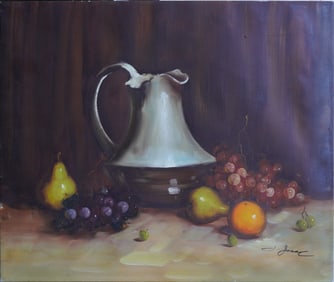 Still Life Fruits Oil Painting on Canvas