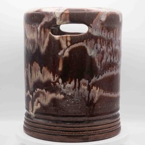 Old Japanese Glazed Porcelain Bucket