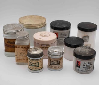 Lot Of Vintage Glass Jars