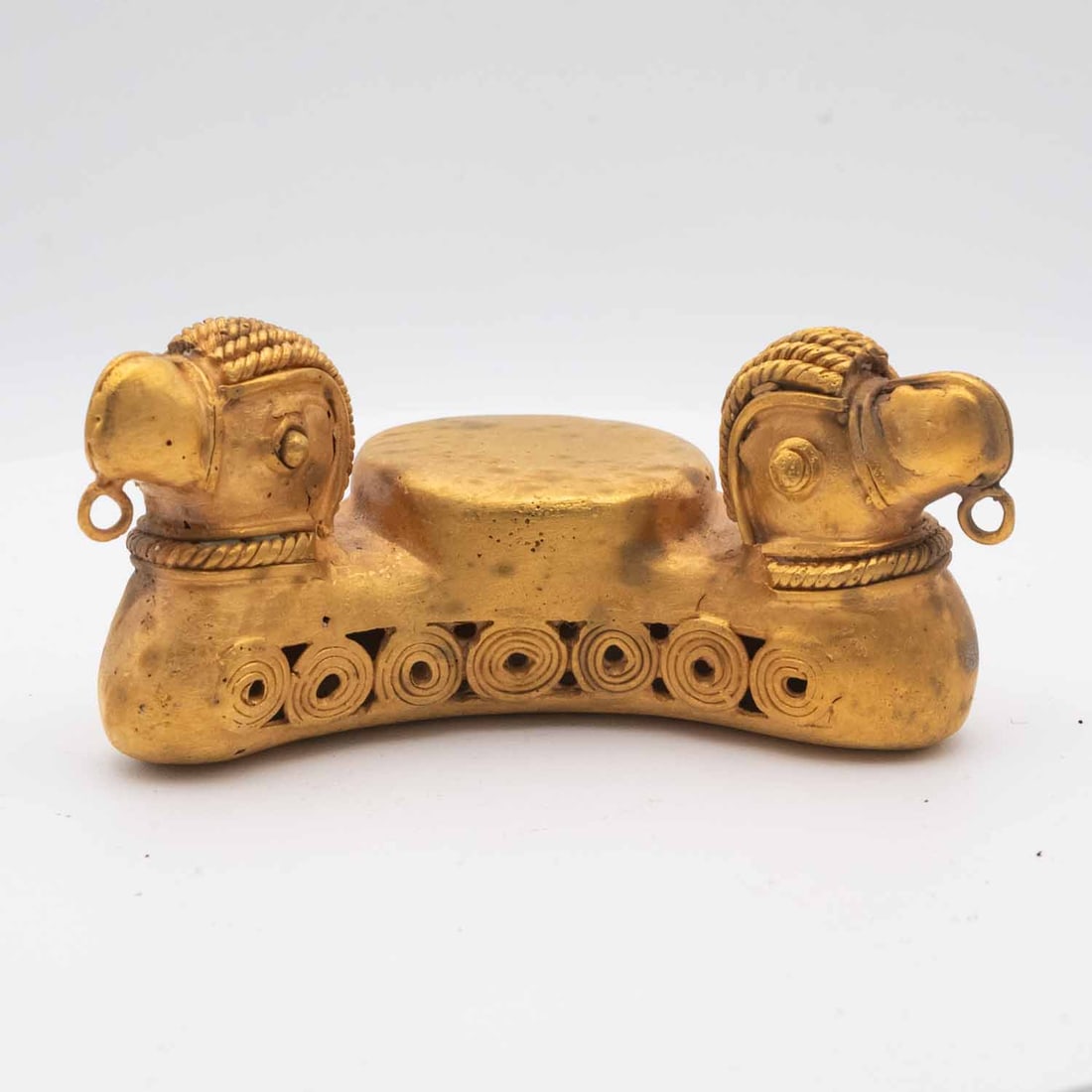 Old Columbian Tairona Twin Head Beast (1 of 7)