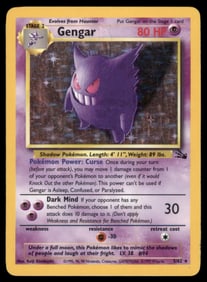 Gengar (5) Fossil #05/62 Holo Pokemon Card