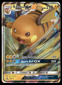 Raichu GX SM Promos #SM213 Holo Pokemon Card