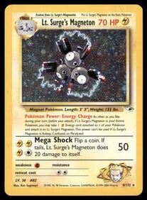 Lt. Surge's Magneton Gym Heroes #008/132 Holo Pokemon Card
