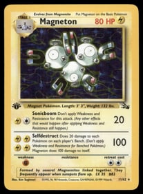 Magneton 1st ED. Fossil #11/62 Holo Pokemon Card