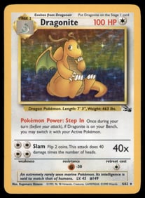 Dragonite (4) Fossil #04/62 Holo Pokemon Card