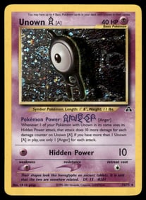 Unown [A] (33) Neo Discovery #33/75 Holo Pokemon Card