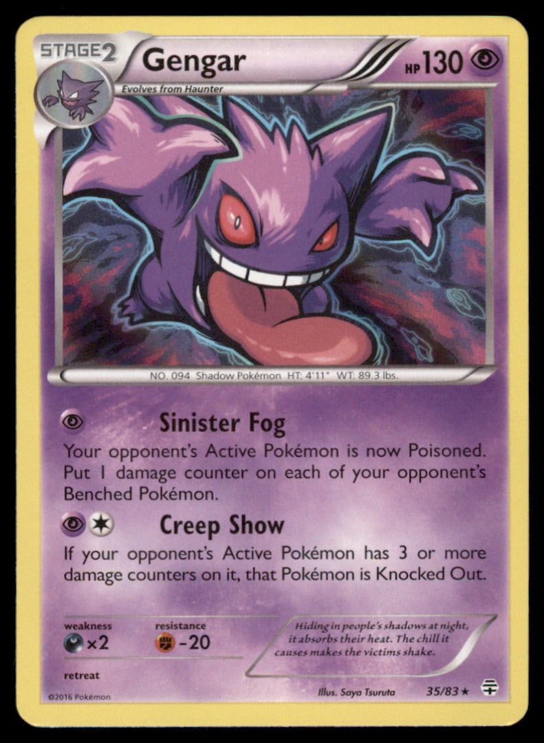 Gengar XY - BREAKthrough #60/162 Holo Pokemon Card (1 of 2)
