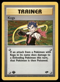 Koga 1st ED. Gym Challenge #019/132 Holo Pokemon Card