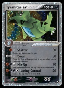 Tyranitar ex Unseen Forces #111/115 Holo Pokemon Card