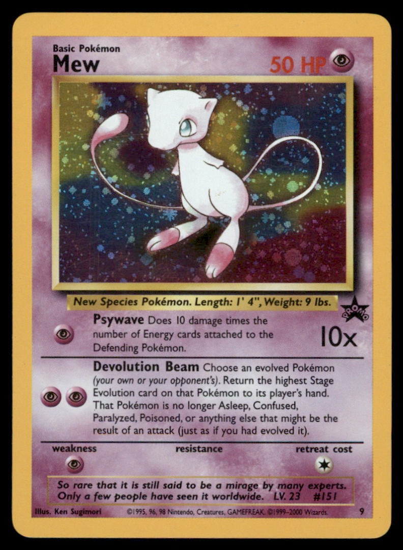 Mew (9) WoTC Promo #09/53 Holo Pokemon Card: We offer combined shipping on multiple items. Buyers may also arrange their own shipping. LiveShipping is a separate and independent option for shipping that is NOT a part of the auction house or thei