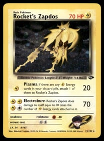 Rocket's Zapdos Gym Challenge #015/132 Holo Pokemon Card