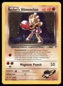 Rocket's Hitmonchan Gym Heroes #011/132 Holo Pokemon Card
