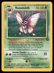 Venomoth (13) Jungle #13/64 Holo Pokemon Card