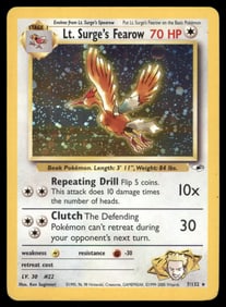 Lt. Surge's Fearow Gym Heroes #007/132 Holo Pokemon Card
