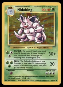 Nidoking Base Set #011/102 Holo Pokemon Card