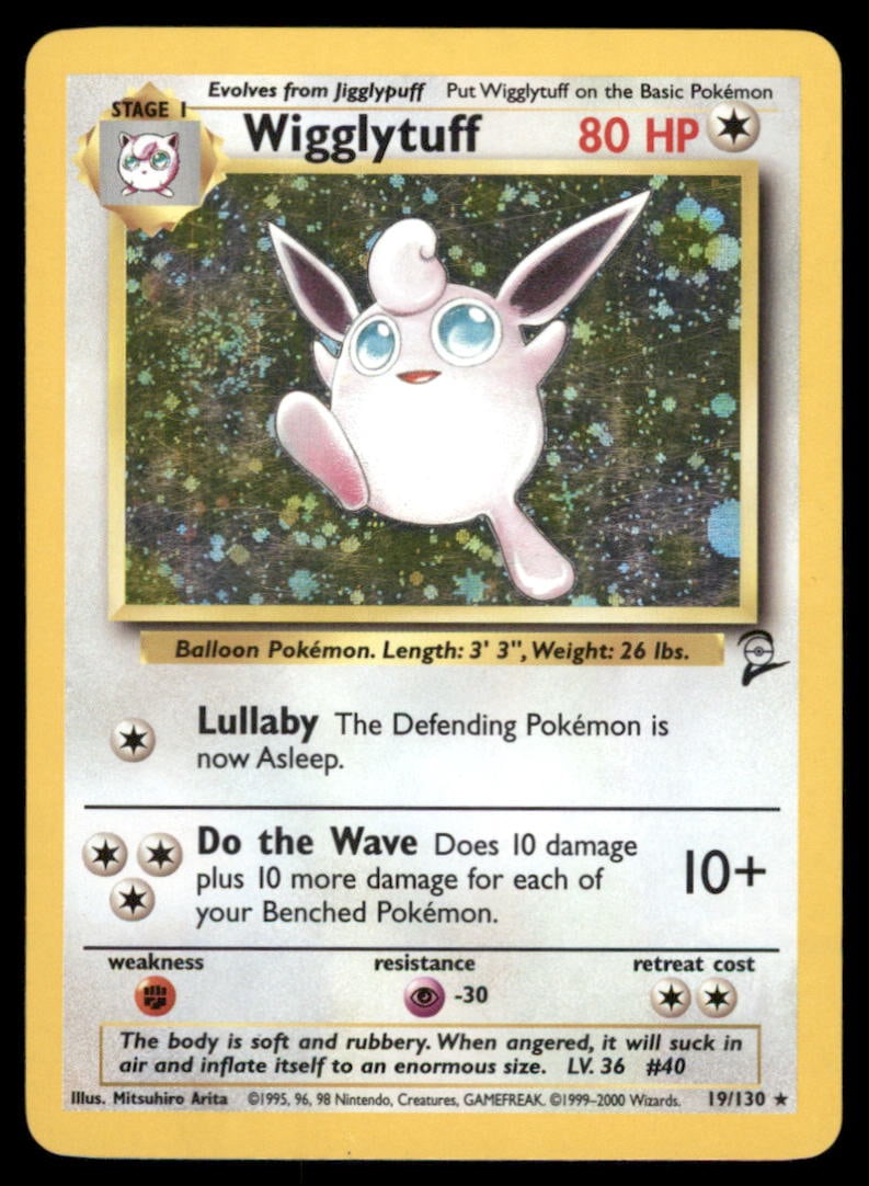Wigglytuff Base Set 2 #019/130 Holo Pokemon Card: We offer combined shipping on multiple items. Buyers may also arrange their own shipping. LiveShipping is a separate and independent option for shipping that is NOT a part of the auction house or thei