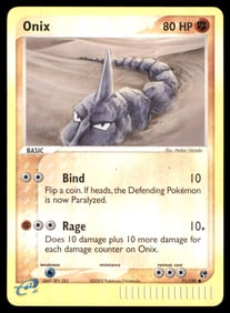 Onix Sandstorm #71/100 Holo Pokemon Card