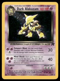 Dark Alakazam (1) Team Rocket #01/82 Holo Pokemon Card