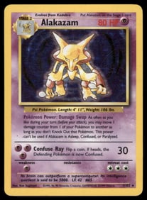 Alakazam Base Set #001/102 Holo Pokemon Card
