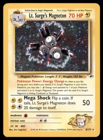 Lt. Surge's Magneton Gym Heroes #008/132 Holo Pokemon Card