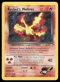 Rocket's Moltres Gym Heroes #012/132 Holo Pokemon Card