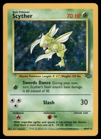 Scyther (10) Jungle #10/64 Holo Pokemon Card