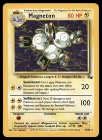 Magneton (11) Fossil #11/62 Holo Pokemon Card