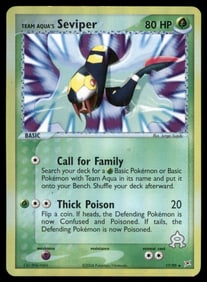 Team Aqua's Seviper Magma VS Aqua: Two Ambitions #010/080 Holo Pokemon Card