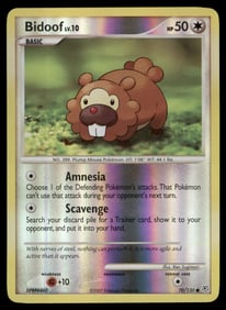 Bidoof Diamond and Pearl #70/130 Holo Pokemon Card