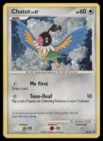 Chatot Diamond and Pearl Promos #DP14 Holo Pokemon Card